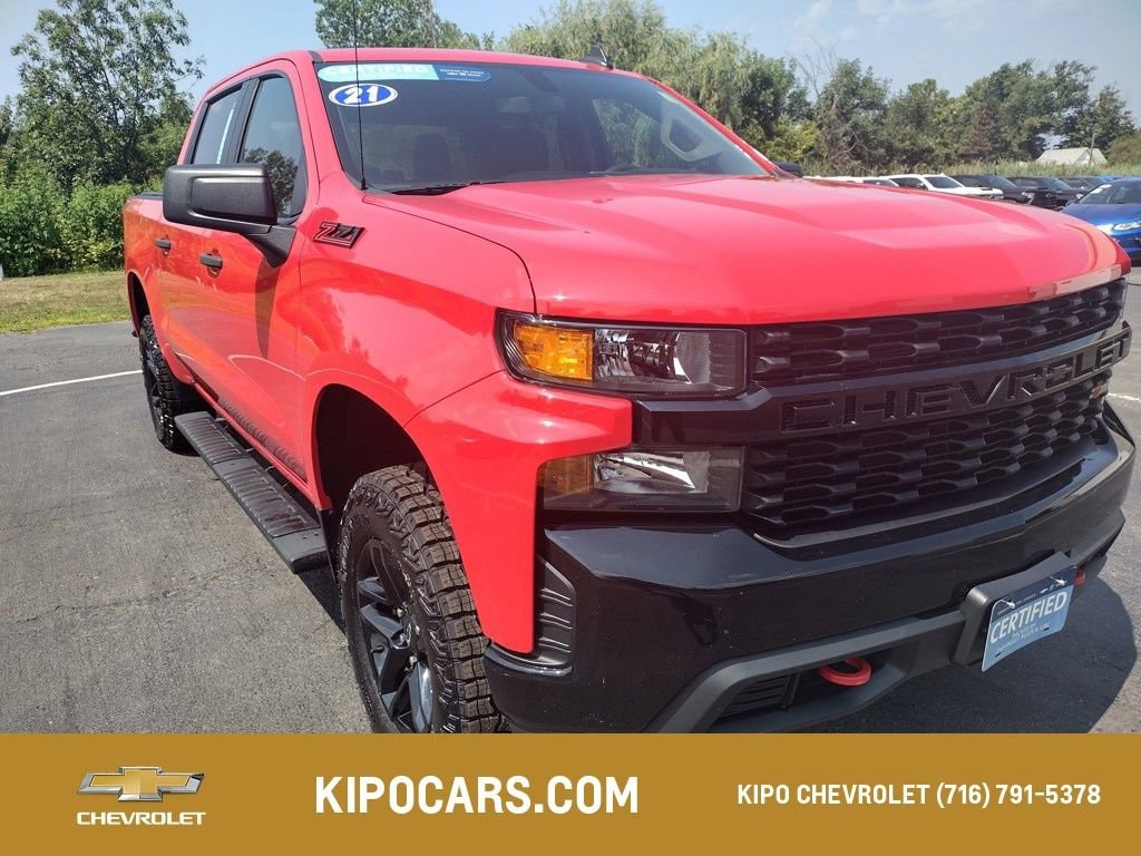 Used 2021 Chevrolet Silverado 1500 Custom Trail Boss Truck Crew Cab