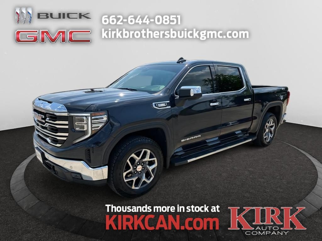 Used 2023 GMC Sierra 1500 SLT with VIN 1GTUUDE86PZ307142 for sale in Greenwood, MS