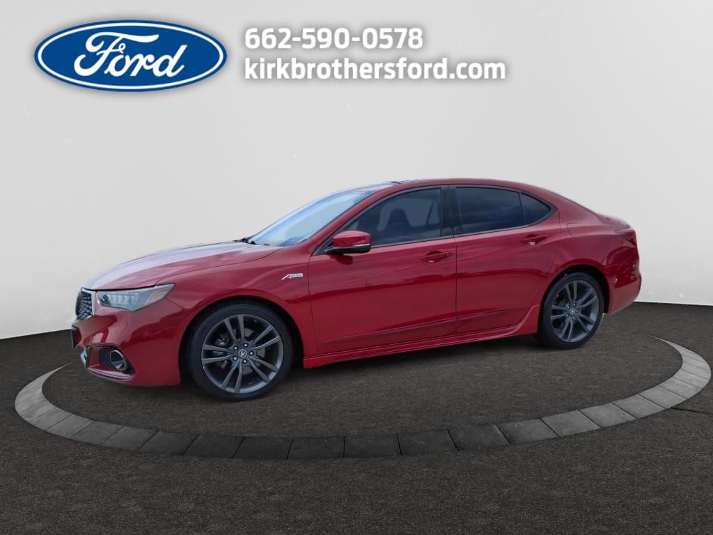 2019 Acura TLX w/A-Spec Pkg Red Leather