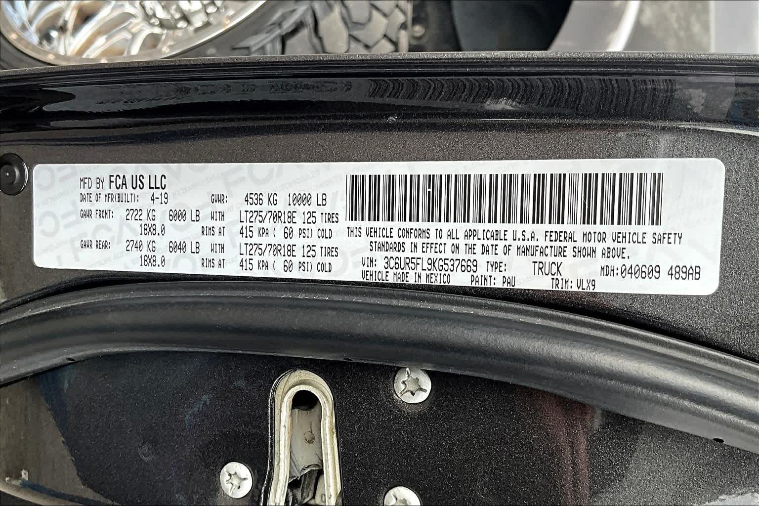 2019 RAM 2500 Laramie 19