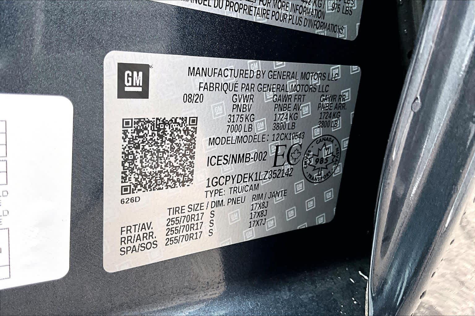 Thumbnail: 2020 Chevrolet Silverado 1500 - 3