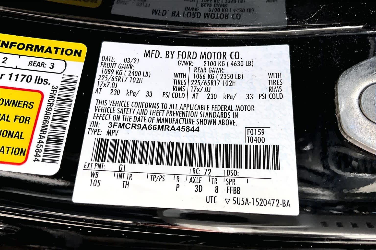 Thumbnail: 2021 Ford Bronco Sport - 20