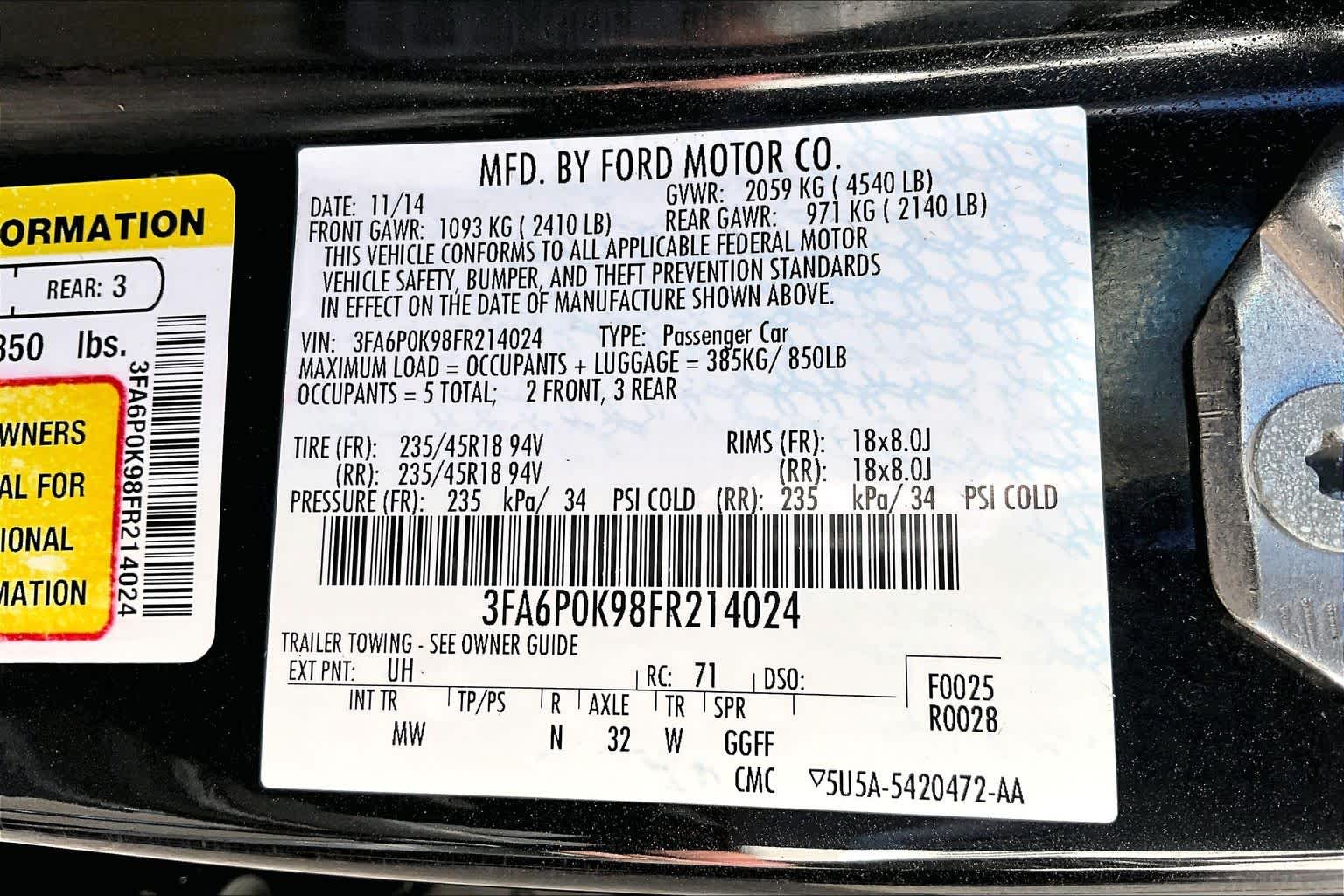 Thumbnail: 2015 Ford Fusion - 20