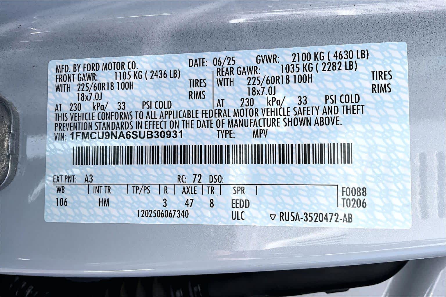 Thumbnail: 2025 Ford Escape - 20