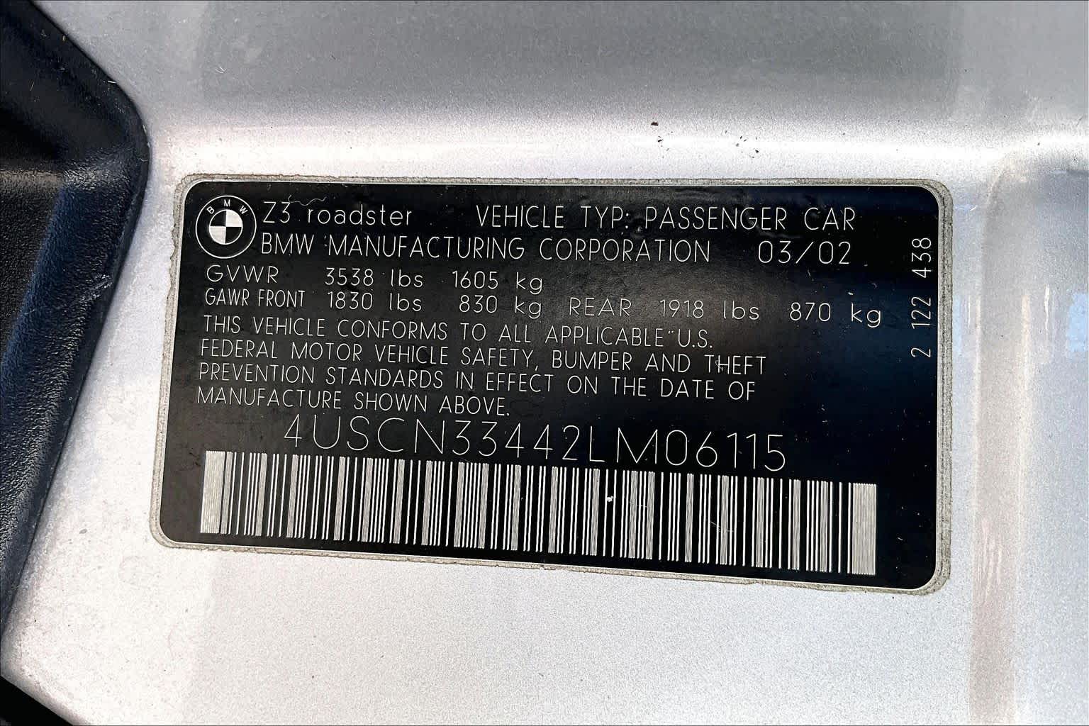 Thumbnail: 2002 BMW Z3 - 19