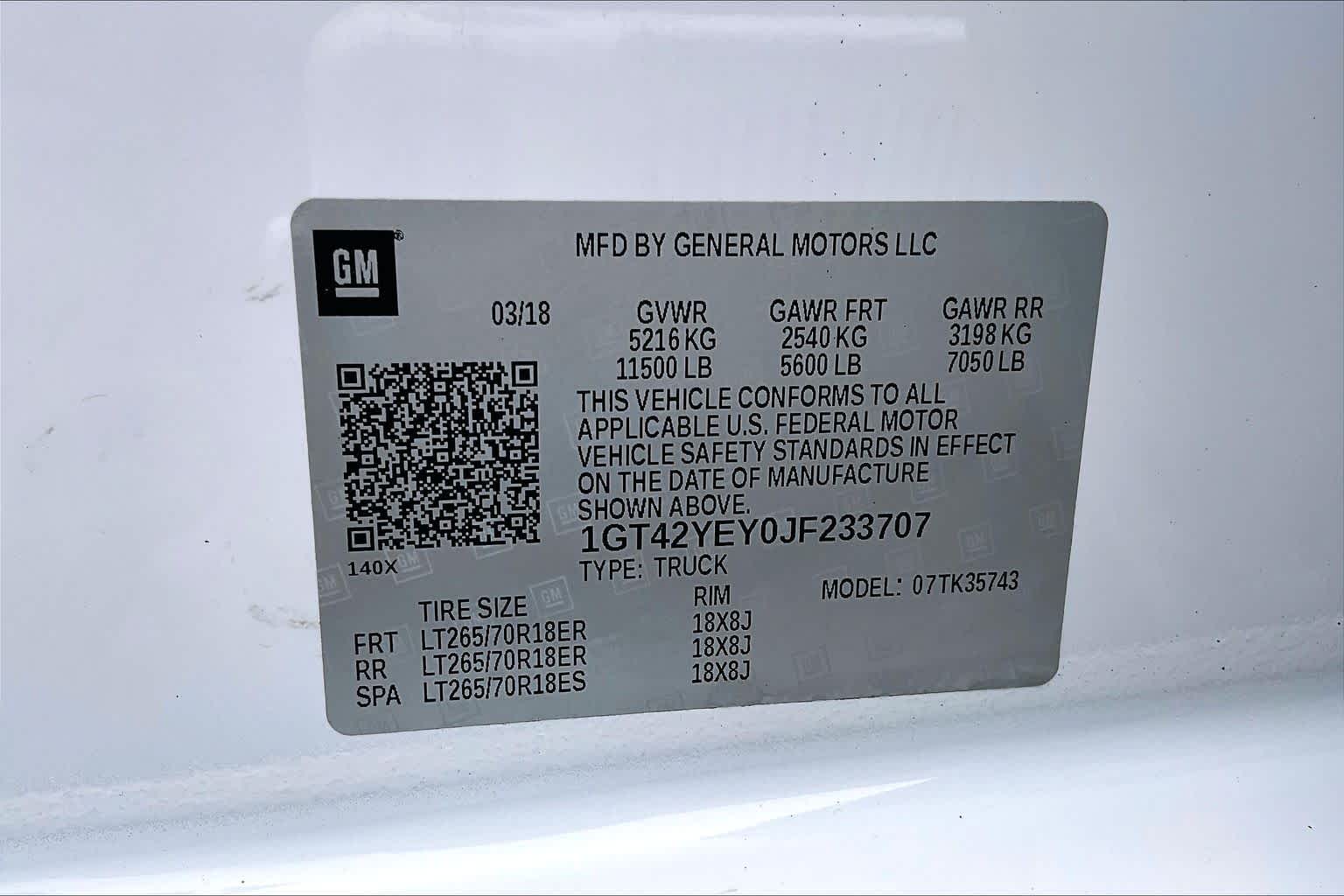 Thumbnail: 2018 GMC Sierra 3500 - 20