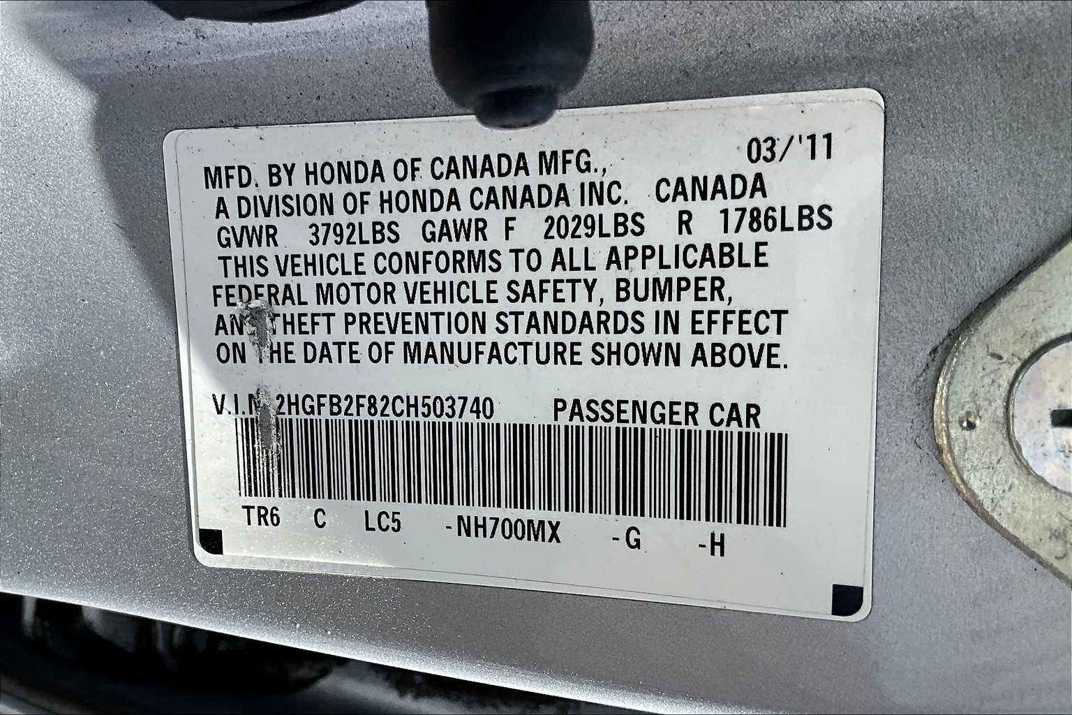 2012 Honda Civic EX 19