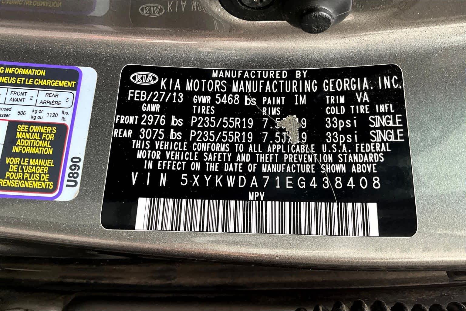 Thumbnail: 2014 Kia Sorento - 20