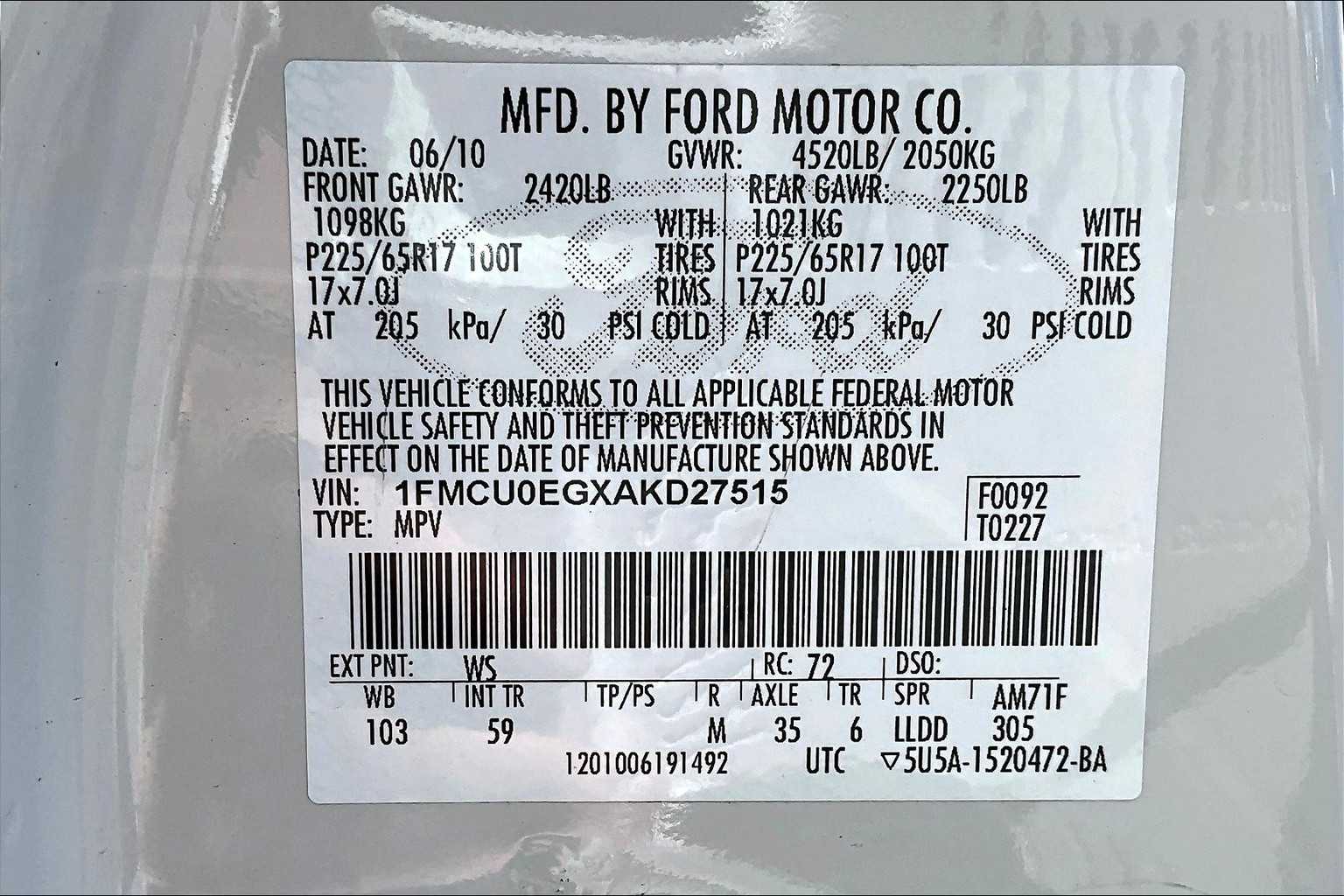 Thumbnail: 2010 Ford Escape - 20