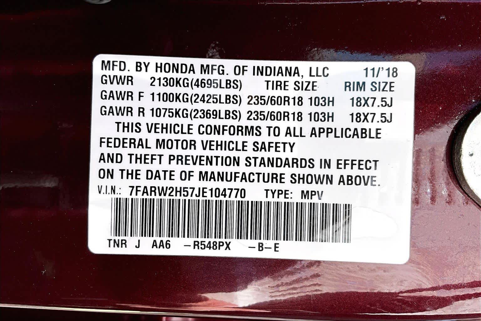 Thumbnail: 2018 Honda CR-V - 20