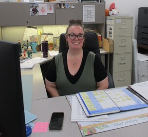Staff member Trish Winkler from 099988ae1a06