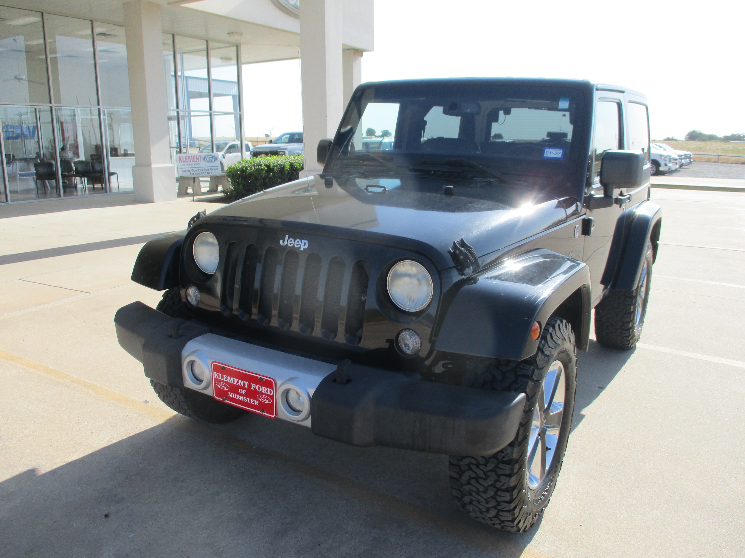 Used 2014 Jeep Wrangler Sahara with VIN 1C4AJWBG4EL102213 for sale in Muenster, TX