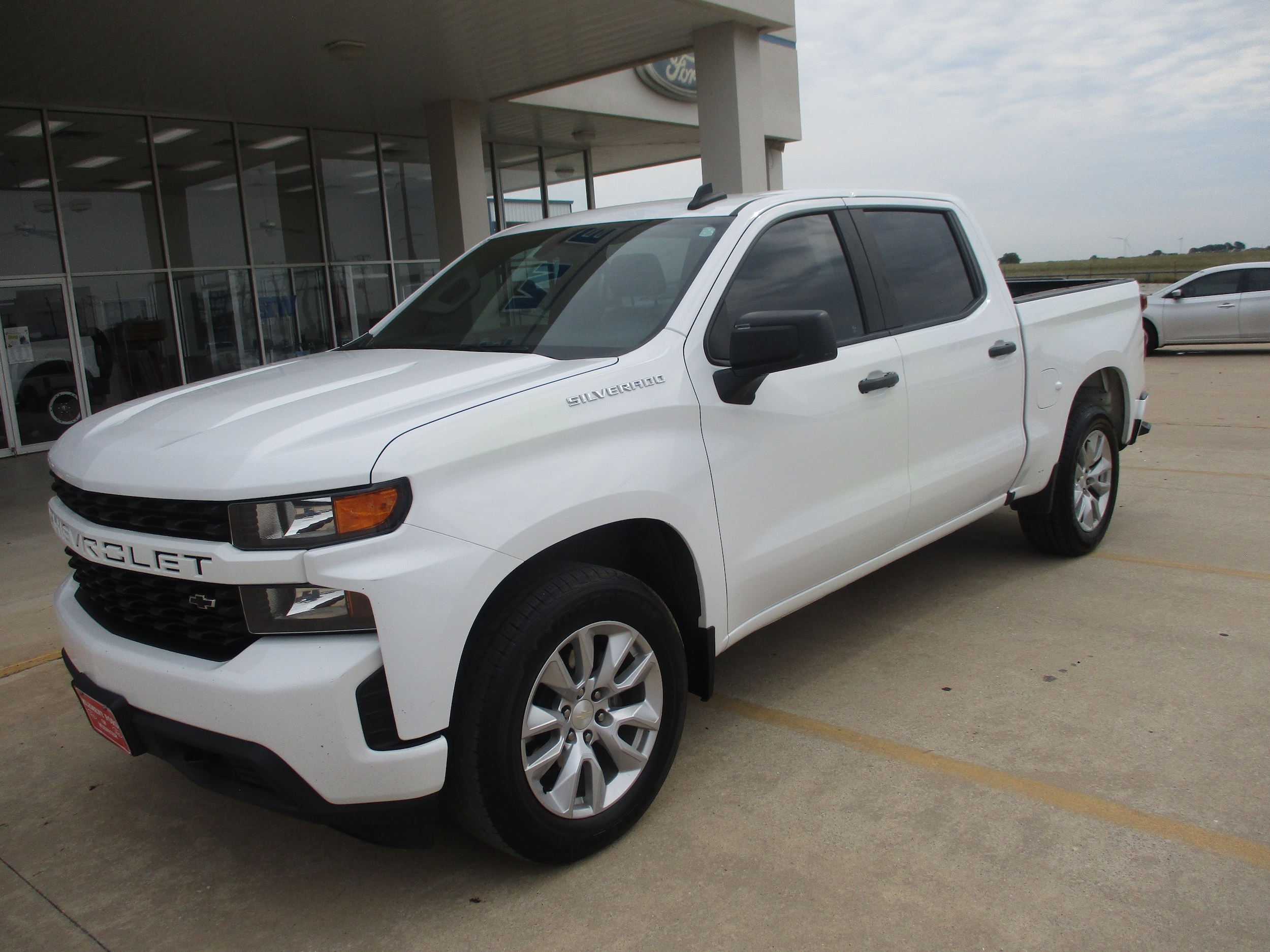 Used 2021 Chevrolet Silverado 1500 Custom with VIN 3GCPWBEK4MG436130 for sale in Muenster, TX
