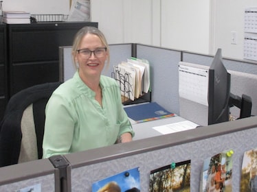Staff member Ashley York from 099988ae1a06