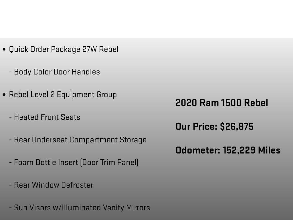 2020 RAM Ram 1500 Pickup Rebel - Photo 6