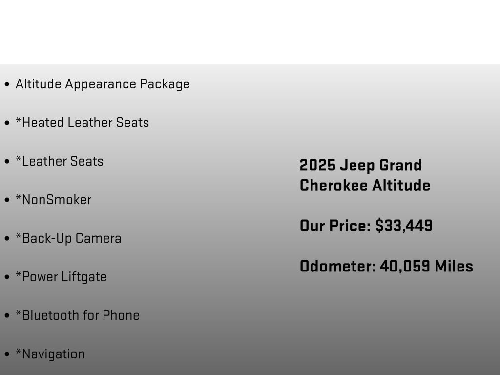 2025 Jeep Grand Cherokee Altitude - Photo 18