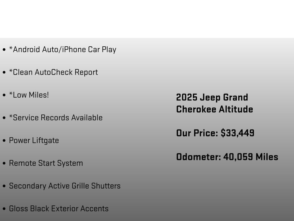 2025 Jeep Grand Cherokee Altitude - Photo 24