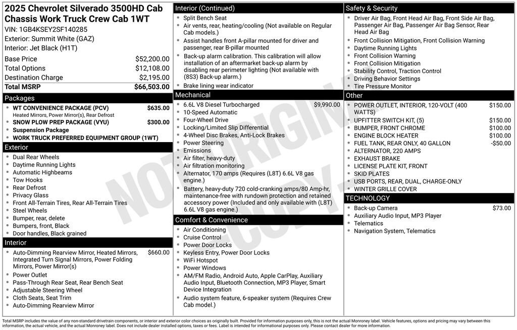 2025 Chevrolet Silverado 3500 HD Work Truck - Photo 21