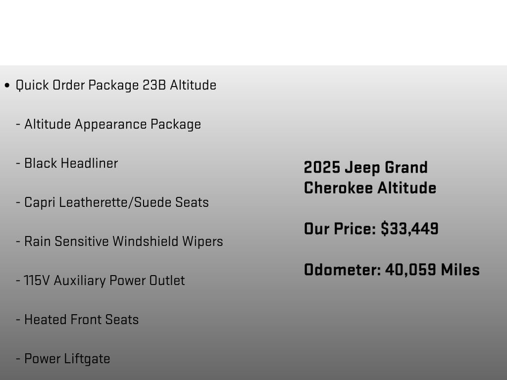 2025 Jeep Grand Cherokee Altitude - Photo 6
