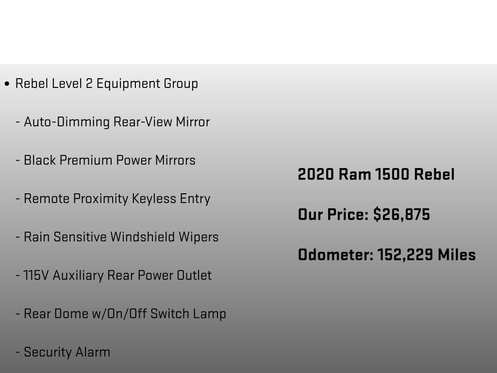 2020 RAM Ram 1500 Pickup Rebel - Photo 12