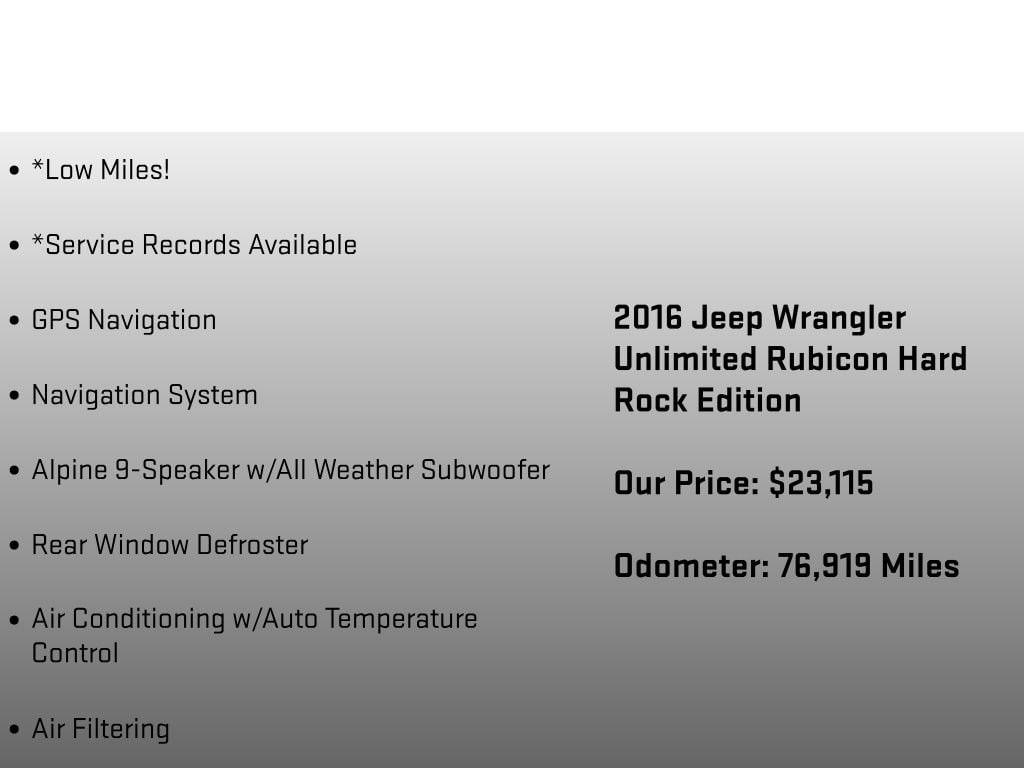 2016 Jeep Wrangler Unlimited Rubicon Hard Rock - Photo 30