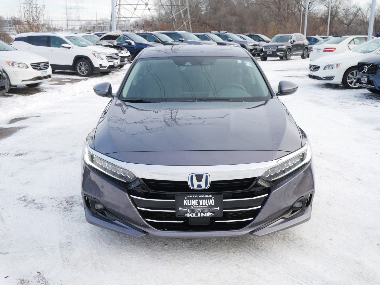 Used 2021 Honda Accord Hybrid EX-L with VIN 1HGCV3F58MA010845 for sale in Maplewood, Minnesota