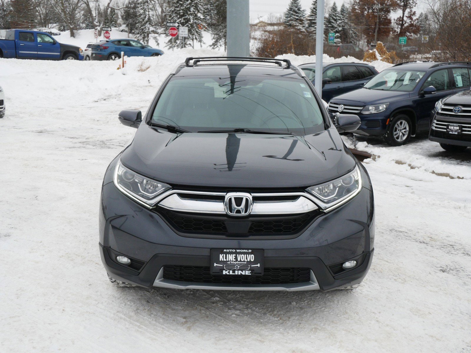 Used 2017 Honda CR-V EX-L with VIN 5J6RW2H81HL034044 for sale in Maplewood, Minnesota