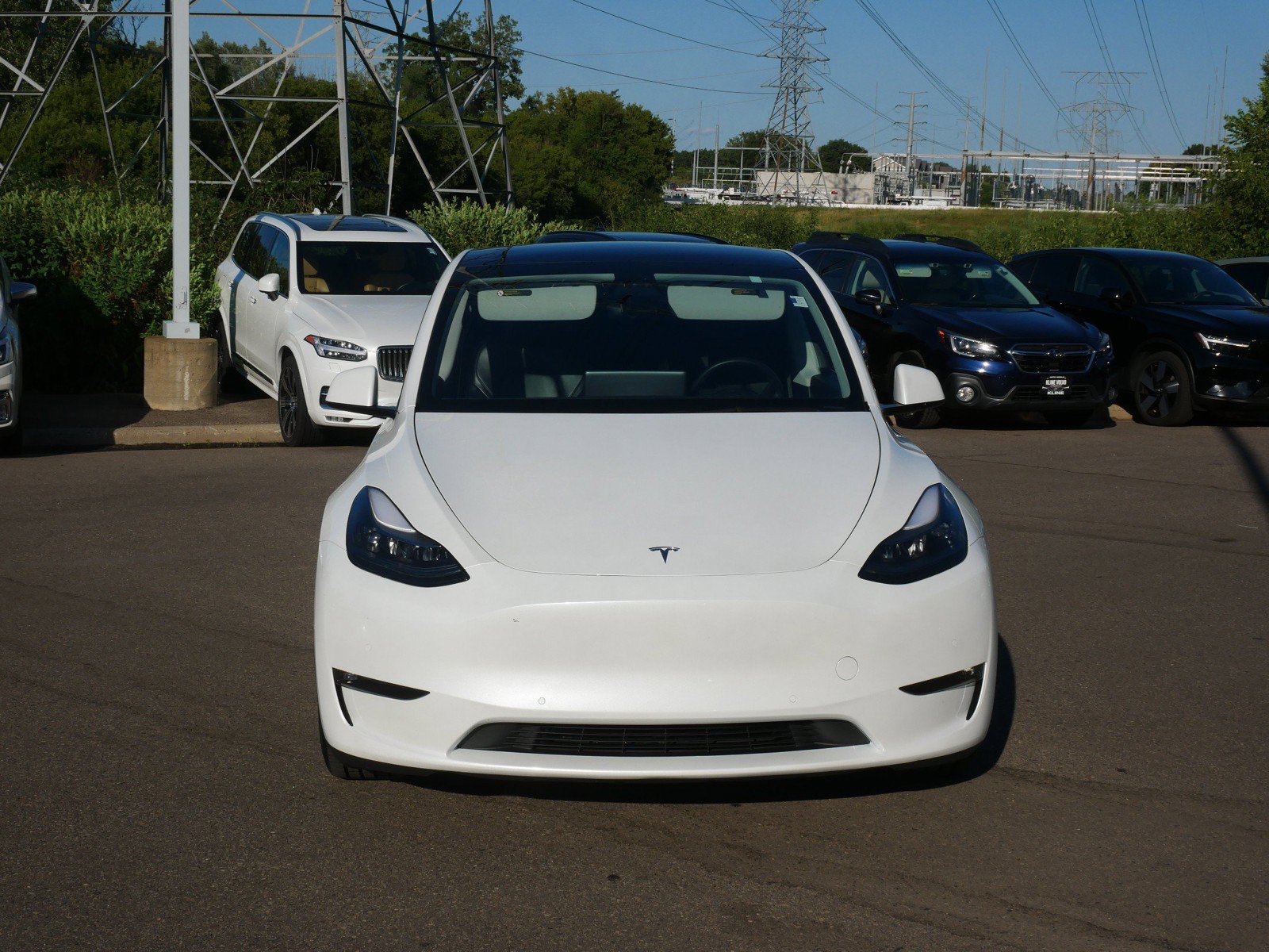 Used 2021 Tesla Model Y Performance with VIN 5YJYGDEF1MF256741 for sale in Maplewood, Minnesota