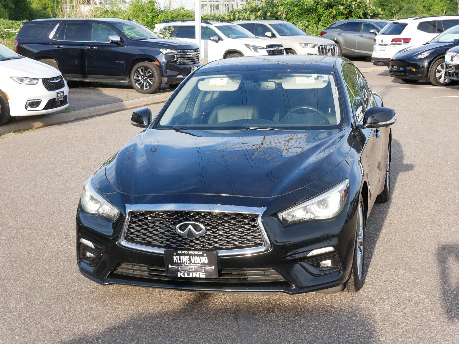 Used 2018 INFINITI Q50 LUXE with VIN JN1EV7AR7JM612187 for sale in Maplewood, Minnesota