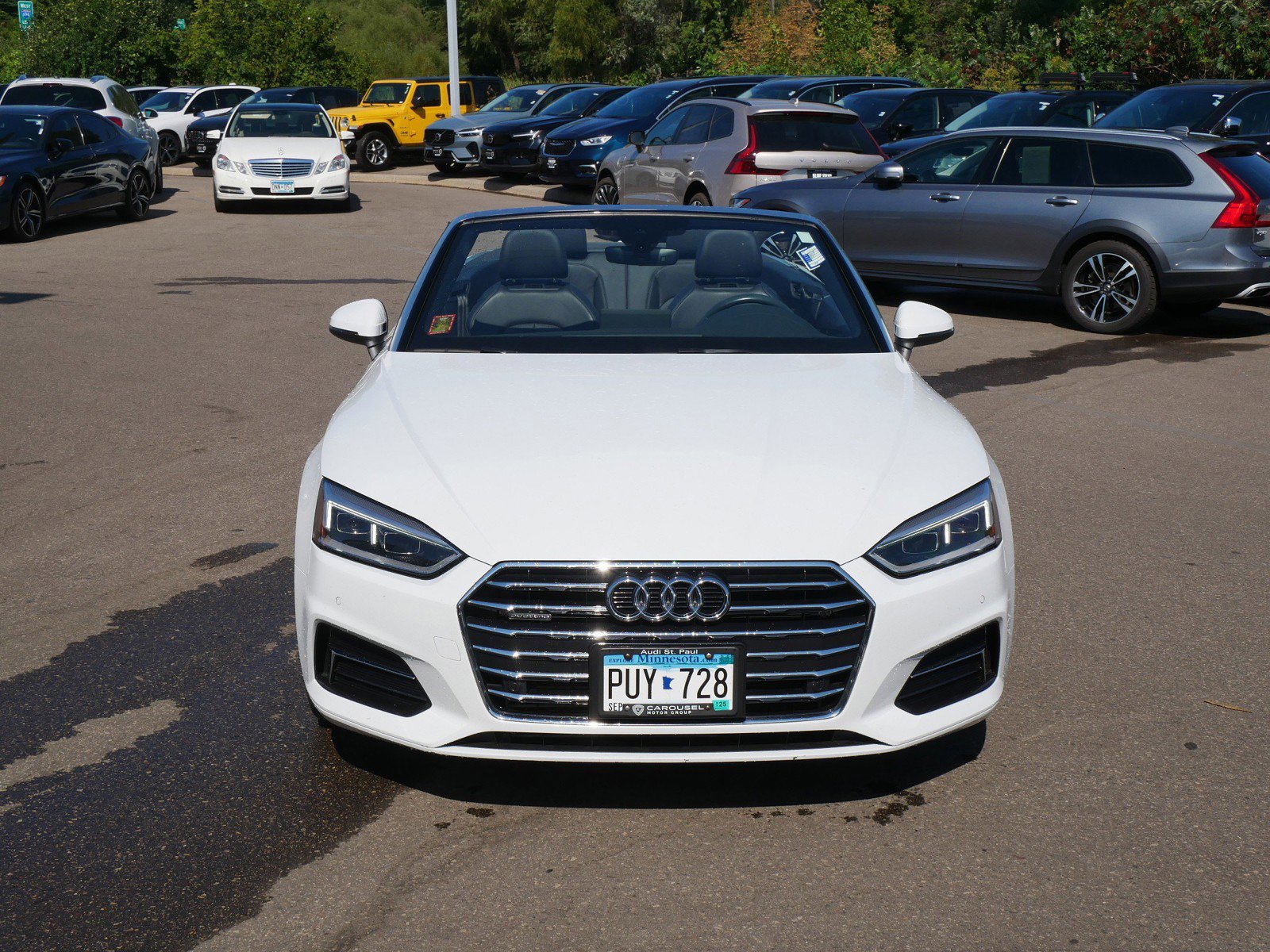 Used 2018 Audi A5 Cabriolet Premium Plus with VIN WAUYNGF56JN001705 for sale in Maplewood, Minnesota