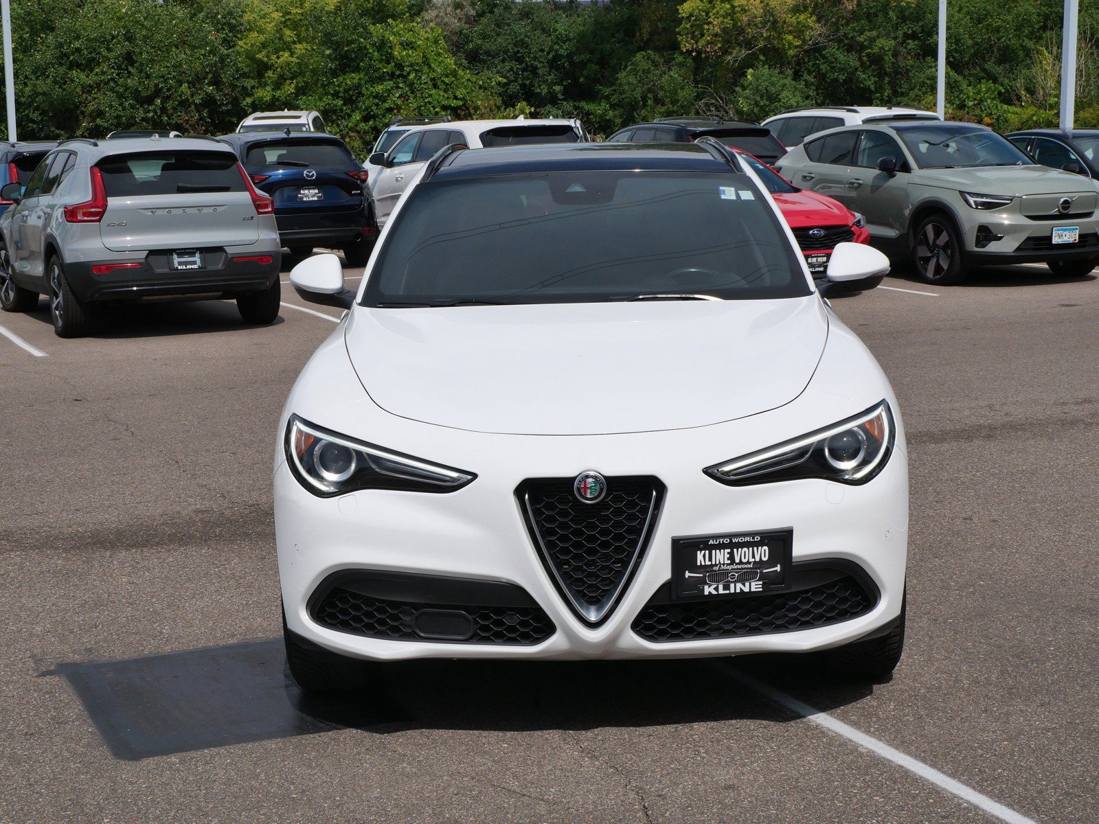 Used 2022 Alfa Romeo Stelvio Ti with VIN ZASPAKBNXN7D24482 for sale in Maplewood, Minnesota