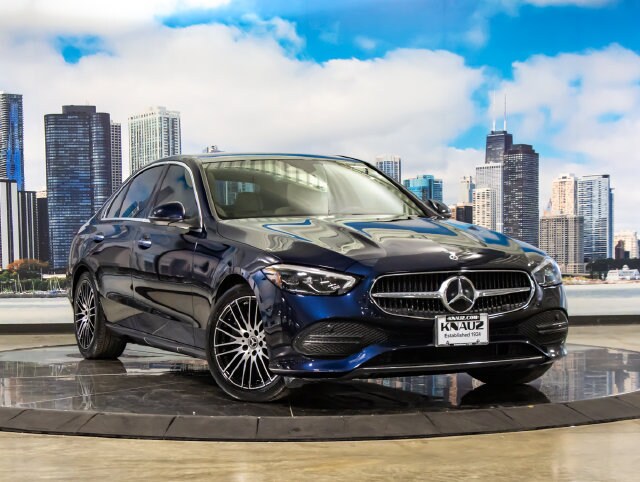 Lunar Blue Metallic 2022 Mercedes-Benz C-Class Sedan All-Wheel Drive 9-Speed Automatic