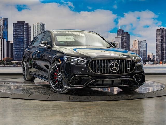 Obsidian Black Metallic 2026 Mercedes-Benz S-Class AMG S 63 E Performance 4MATIC Sedan All-Wheel Drive 9-Speed Automatic