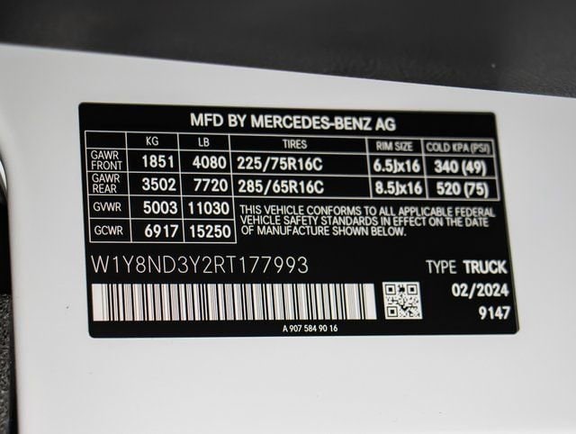 2024 Mercedes-Benz Sprinter Cargo Van Base - Photo 7