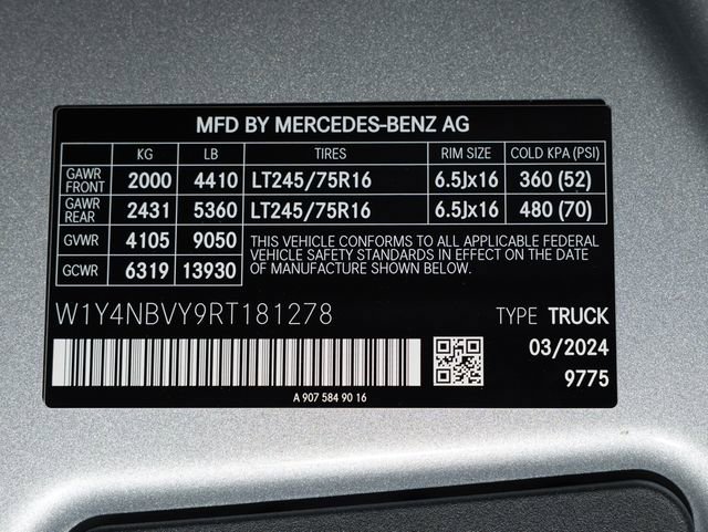 2024 Mercedes-Benz Sprinter Cargo Van Base - Photo 7