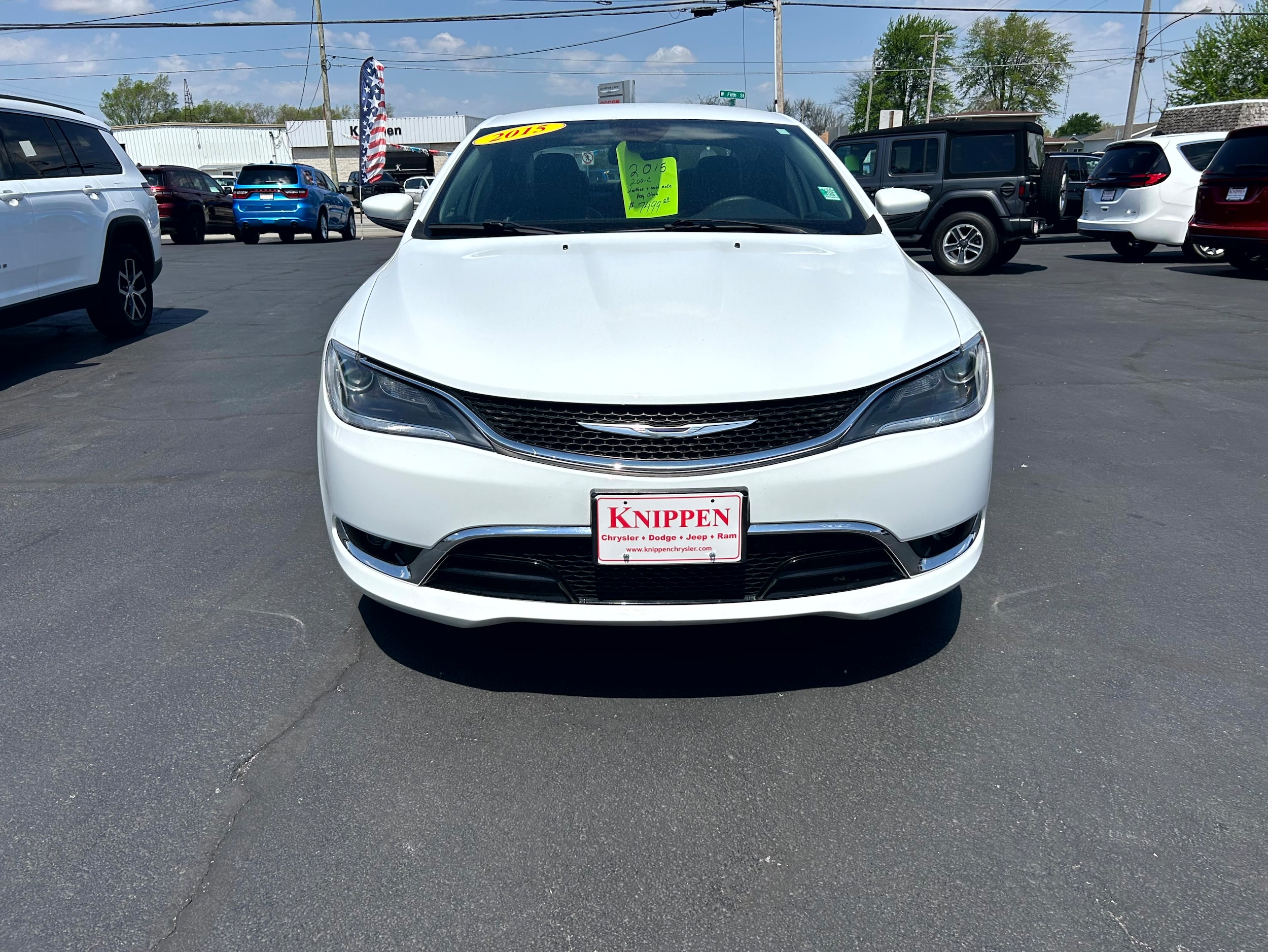 Used 2015 Chrysler 200 C with VIN 1C3CCCCB0FN520573 for sale in Delphos, OH
