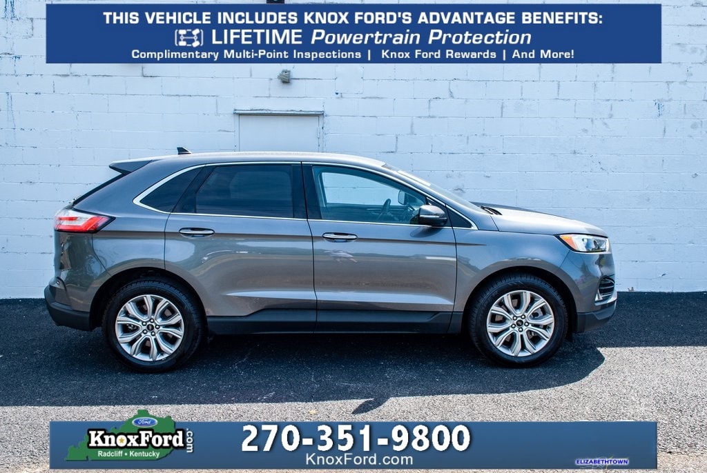 Used 2023 Ford Edge Titanium with VIN 2FMPK4K99PBA58527 for sale in Radcliff, KY