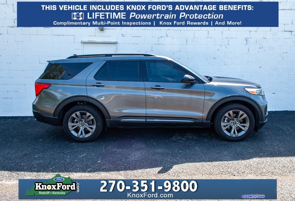 Used 2023 Ford Explorer XLT with VIN 1FMSK7DH3PGA72416 for sale in Radcliff, KY