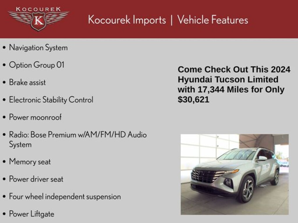 Used 2024 Hyundai Tucson Limited SUV