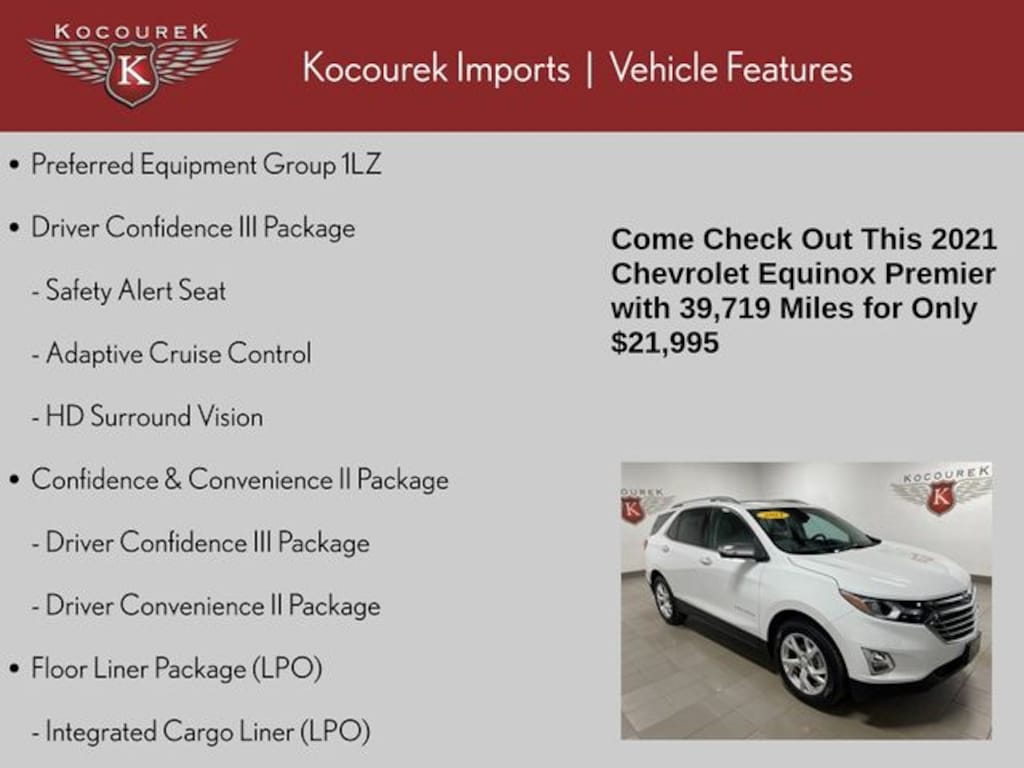 Used 2021 Chevrolet Equinox Premier SUV