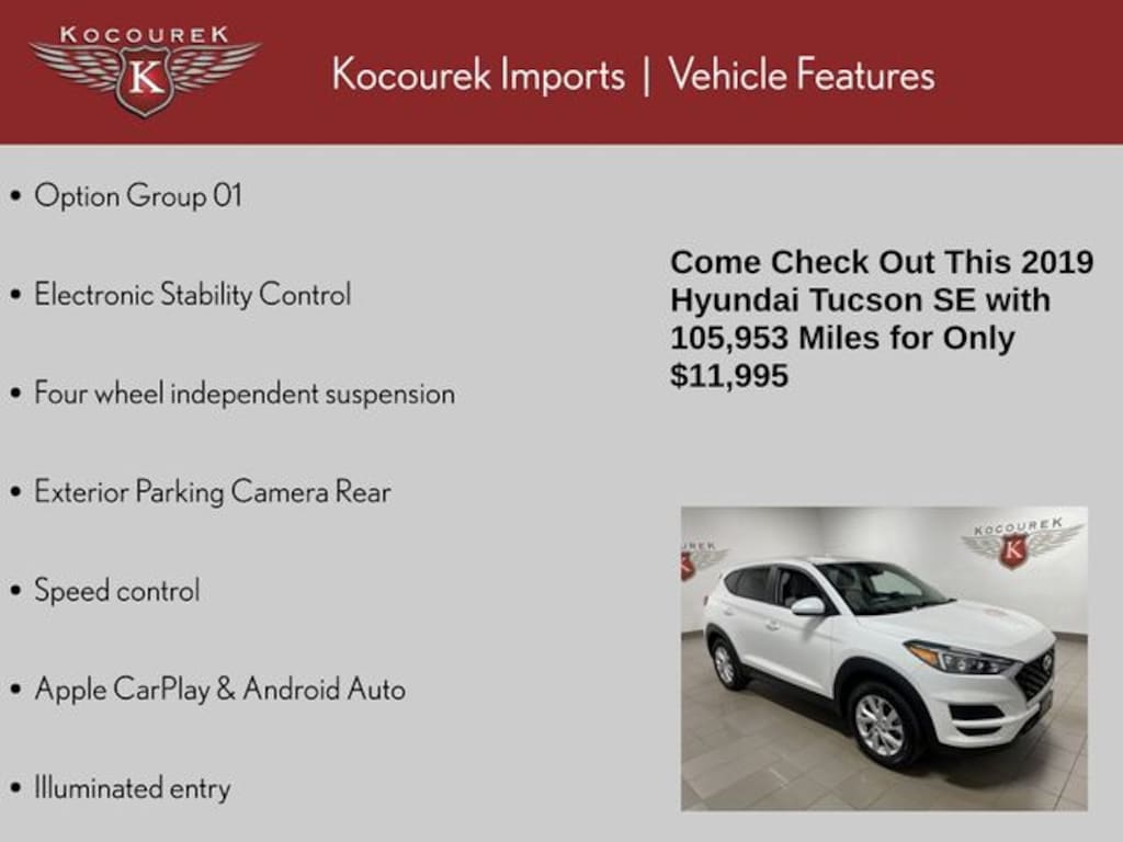 Used 2019 Hyundai Tucson SE SUV