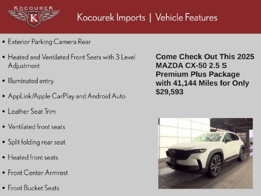 Used 2025 Mazda CX-50 2.5 S Premium Plus Package SUV