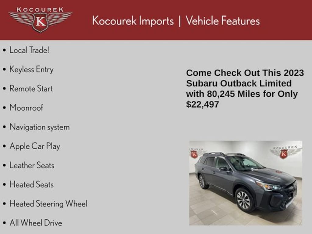 Used 2023 Subaru Outback Limited SUV