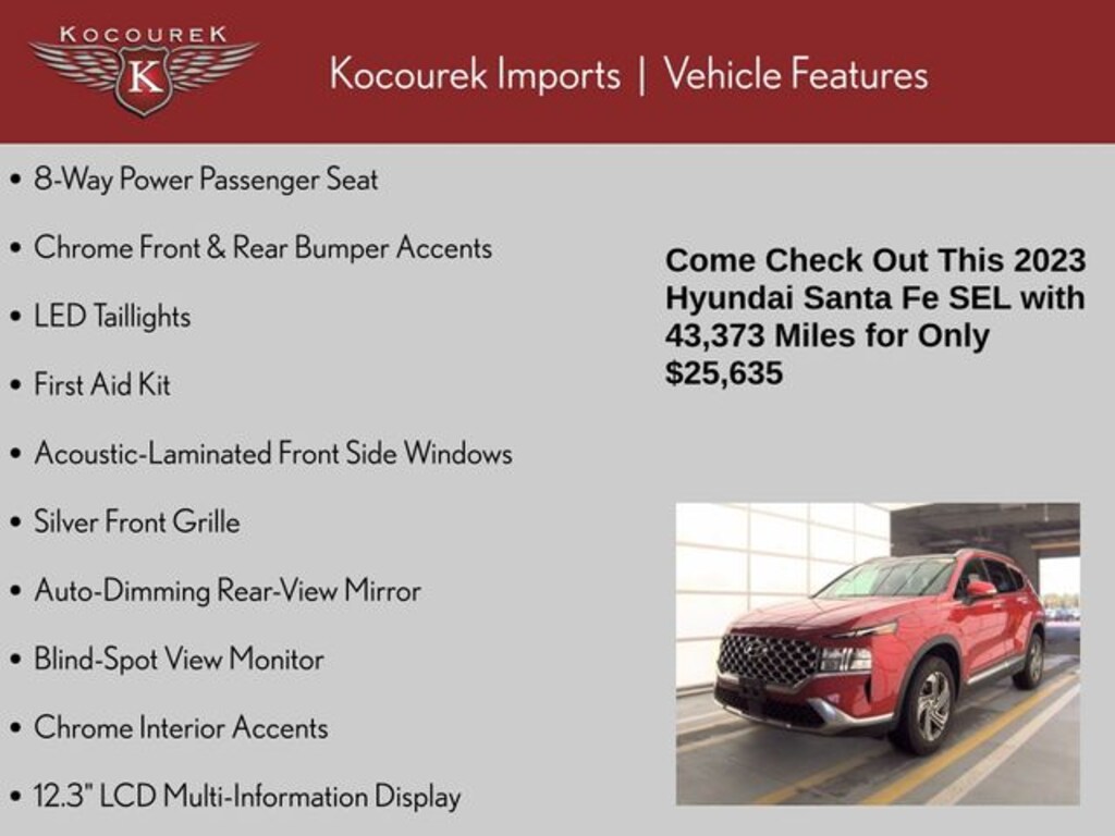 Used 2023 Hyundai Santa Fe SEL SUV