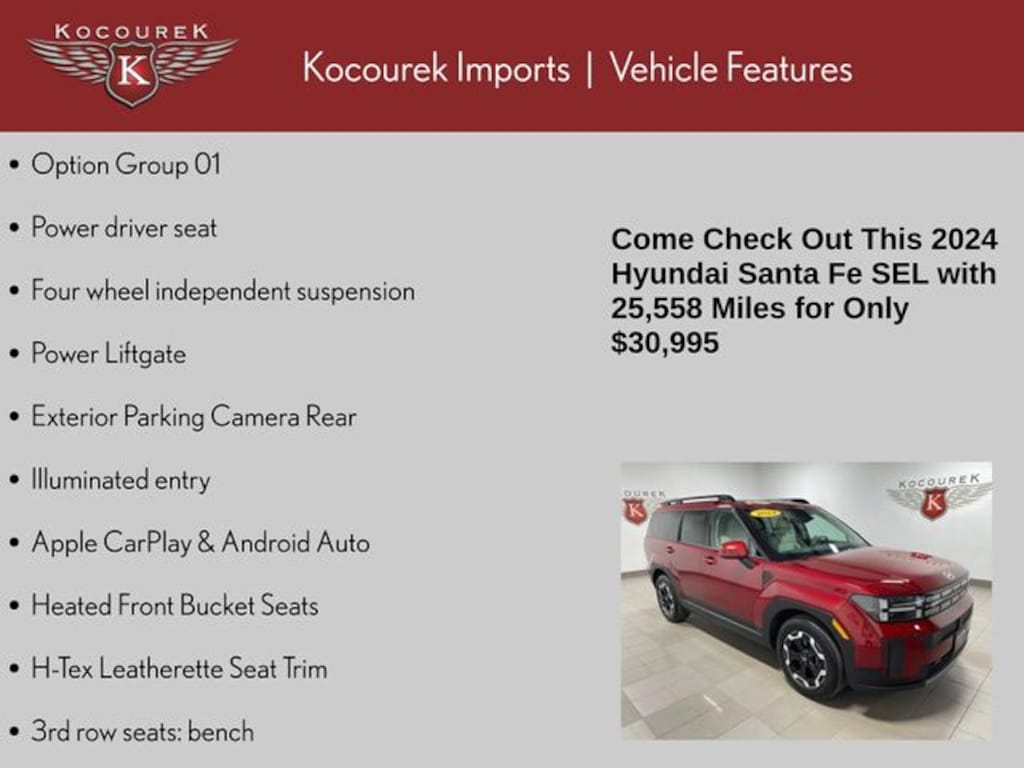 Used 2024 Hyundai Santa Fe SEL SUV