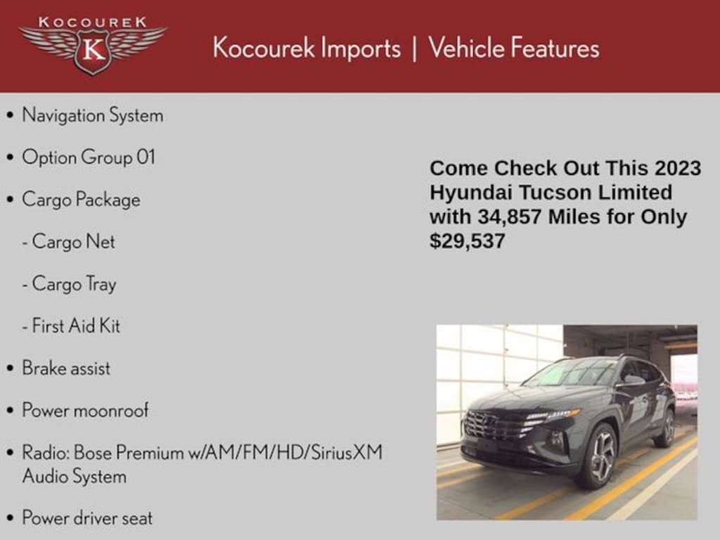 Used 2023 Hyundai Tucson Limited SUV