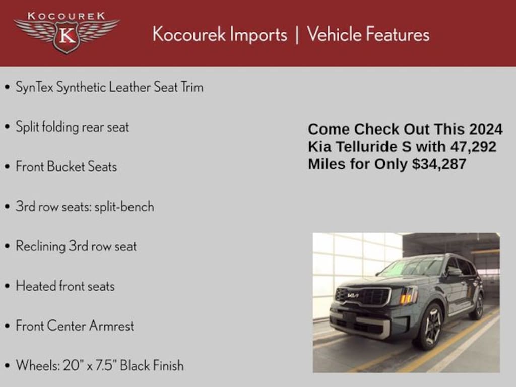 Used 2024 Kia Telluride S SUV