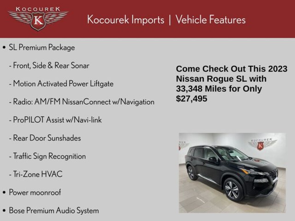 Used 2023 Nissan Rogue SL SUV
