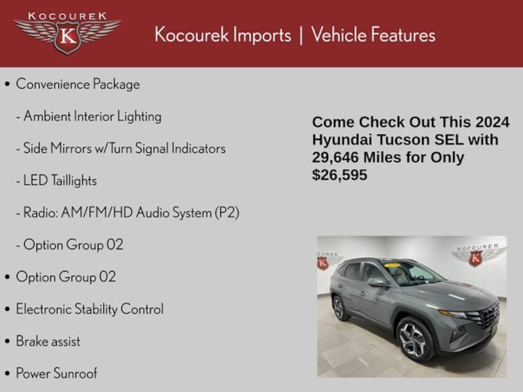 Used 2024 Hyundai Tucson SEL SUV
