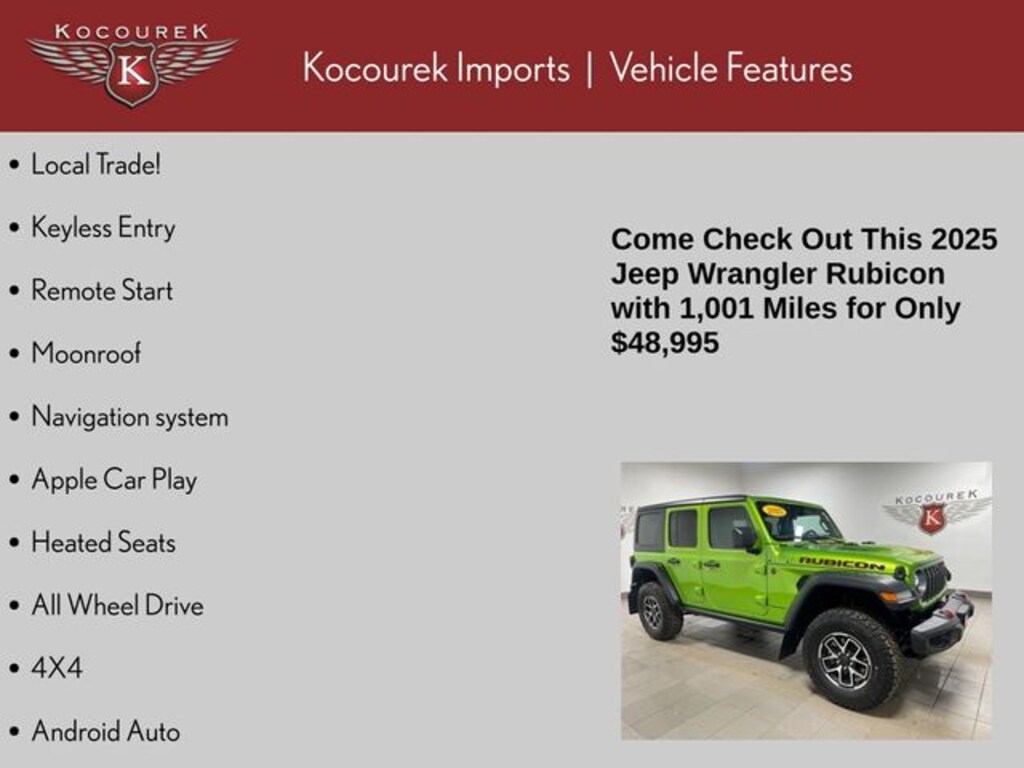 Used 2025 Jeep Wrangler Rubicon SUV